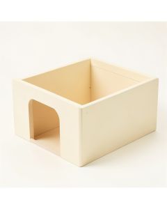 Harbor Dell Empty Furniture-Style Litter Enclosure - Cream (synthetic illustration; no displayed measurements)
