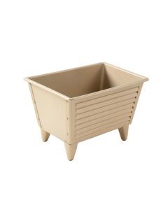 Maple Bridge Empty Raised Planter - Beige (synthetic illustration; no displayed measurements)