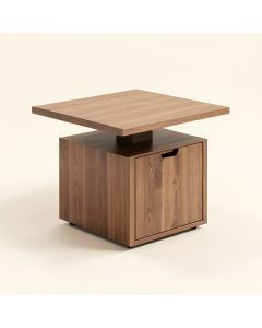 Belafonte Pedestal Coffee Table With Storage (synthetic illustration; no displayed measurements)