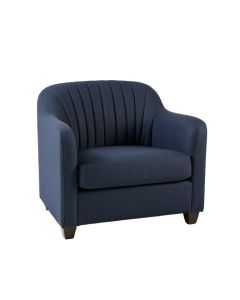 Pine Bend Upholstered Armchair - Navy (synthetic illustration; no displayed measurements)