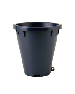 Birch Dale Empty Railing Planter With Integral Brackets - Navy (synthetic illustration; no displayed measurements)