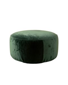 Cecillia 13.4 '' Velvet Round Pouf Ottoman (synthetic illustration; no displayed measurements)