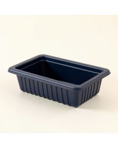 Maple Bridge Empty Railing Planter With Integral Brackets - Navy (synthetic illustration; no displayed measurements)