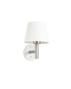 Meadow Brook Wall Sconce Mounted On A Plain Wall - White (synthetic illustration; no displayed measurements)