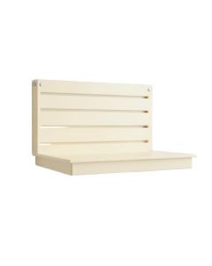 Brook Edge Wall-Mounted Entryway Organizer Shelf - Cream