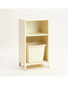 Moss Dale Freestanding Pull-Out Hamper Cabinet - Cream (synthetic illustration; no displayed measurements)