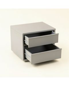 Elm Dale Small-Parts Storage Drawer Cabinet - Gray (synthetic illustration; no displayed measurements)