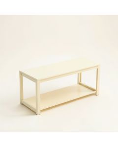 Moss Brook Narrow Outdoor Storage Bench - Cream (synthetic illustration; no displayed measurements)