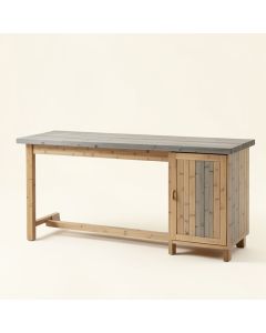Reed Brook Empty Workshop Workbench - Gray (synthetic illustration; no displayed measurements)