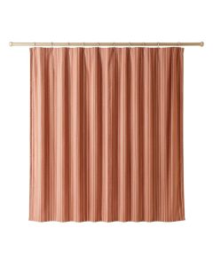 Slate Branch Shower Curtain Hanging Flat From A Plain Rod - Terracotta (synthetic illustration; no displayed measurements)