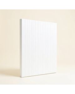 19.7 '' X 19.7 '' Bamboo Wall Paneling In White (synthetic illustration; no displayed measurements)