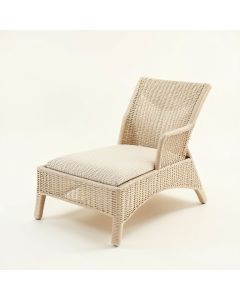 Maple Bluff Outdoor Lounge Chair - Cream (synthetic illustration; no displayed measurements)