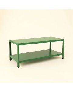 Bay Bridge Narrow Outdoor Storage Bench - Green (synthetic illustration; no displayed measurements)