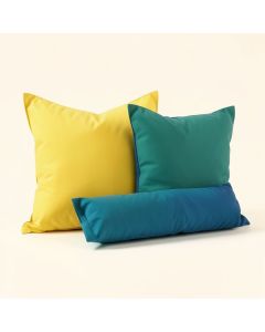 White Angels Indoor/Outdoor , Removable Cover Pillow , Large & 1 Lumbar Pillow (synthetic illustration; no displayed measurements)