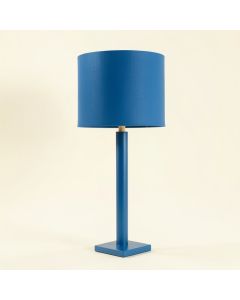 Sage Crest Floor Lamp With A Plain Fabric Shade - Blue (synthetic illustration; no displayed measurements)