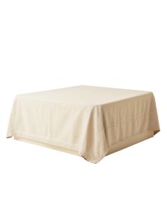 Birch Edge Flat Bed Sheet - Beige