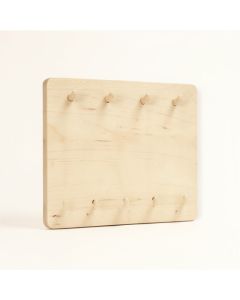 Pine Branch Empty Wall-Mounted Tool Organizer Panel - Beige (synthetic illustration; no displayed measurements)