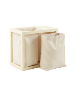 Willow Dale Laundry Sorting Station With Plain Removable Bags - Cream (synthetic illustration; no displayed measurements)