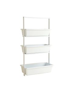 Flint Bluff Empty Vertical Garden Frame - White