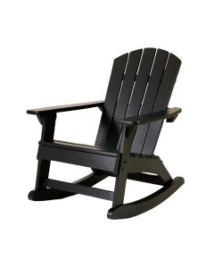 Solid Wood Rocking Adirondack Chair