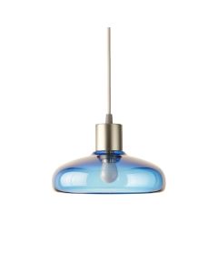 Brook Dell Pendant Light Suspended From One Plain Cable - Blue