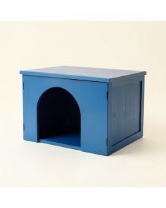 Vale Crossing Empty Furniture-Style Litter Enclosure - Blue (synthetic illustration; no displayed measurements)