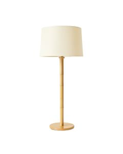 Brook Bluff Floor Lamp With A Plain Fabric Shade - Cream (synthetic illustration; no displayed measurements)