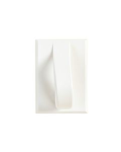 Oak Bridge Wall-Mounted Robe Hook - White (synthetic illustration; no displayed measurements)