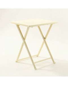 Ash Crossing Compact Balcony Table - Cream (synthetic illustration; no displayed measurements)