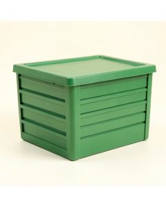 Aspen Crest Closed Outdoor Storage Box - Green (synthetic illustration; no displayed measurements)