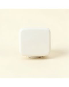 Ridge Bend Cabinet Knob Without Packaging - White (synthetic illustration; no displayed measurements)