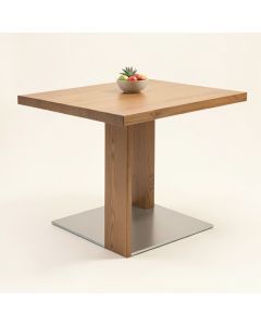 Calvo Industrial Square Shaped Counter Height Solid Wood Dining Table (synthetic illustration; no displayed measurements)