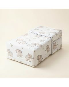 Elephant 4 Piece Crib Bedding Set (synthetic illustration; no displayed measurements)