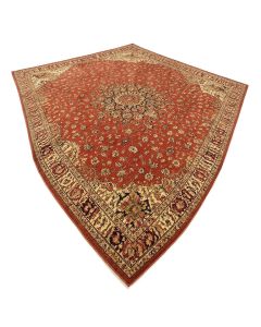 Oriental Hand-Knotted Plum Area Rug (synthetic illustration; no displayed measurements)