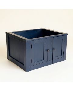 River Brook Empty Furniture-Style Litter Enclosure - Navy (synthetic illustration; no displayed measurements)