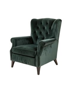 Dutton 25.5 '' Wide Tufted Wingback Chair (synthetic illustration; no displayed measurements)
