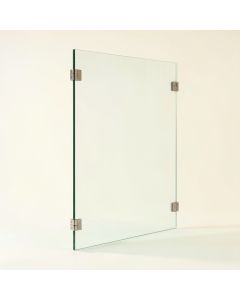 24 '' X 78 '' Frameless Fixed Glass Panel (synthetic illustration; no displayed measurements)