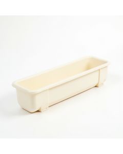 Stone Crossing Empty Railing Planter With Integral Brackets - Cream (synthetic illustration; no displayed measurements)