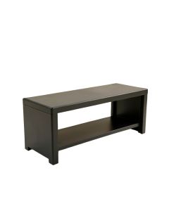 Rowan Crossing Narrow Outdoor Storage Bench - Black (synthetic illustration; no displayed measurements)