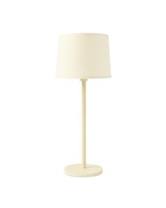 Aspen Crest Floor Lamp With A Plain Fabric Shade - Ivory (synthetic illustration; no displayed measurements)