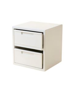 Birch Dale Small-Parts Storage Drawer Cabinet - White