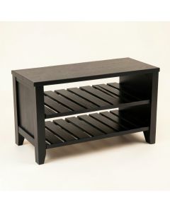 Willow Bluff Shoe Storage Bench - Black (synthetic illustration; no displayed measurements)