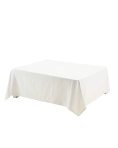 Linden Branch Flat Bed Sheet - White