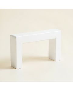Reed Bend Cabinet Handle Without Packaging - White (synthetic illustration; no displayed measurements)