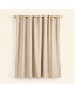 Whobrey Bamboo Slat Single Curtain Panel (synthetic illustration; no displayed measurements)