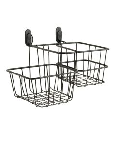 Hanging Fruit And Storage Organizer Wall 3 Piece Metal Basket Set