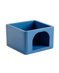 Alder Field Empty Furniture-Style Litter Enclosure - Blue (synthetic illustration; no displayed measurements)
