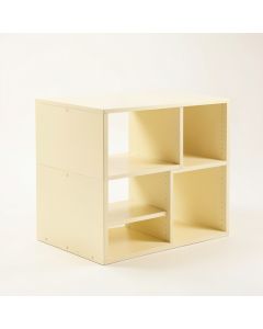 Alder Crossing Desktop Shelving Unit - Cream (synthetic illustration; no displayed measurements)
