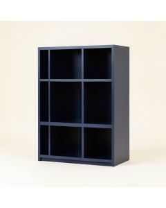 Flint Edge Freestanding Bookcase - Navy (synthetic illustration; no displayed measurements)