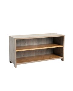 Vale Bend Low Bookcase - Gray (synthetic illustration; no displayed measurements)